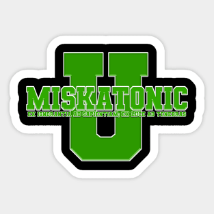 Miskatonic University Varsity (Green Logo) Sticker